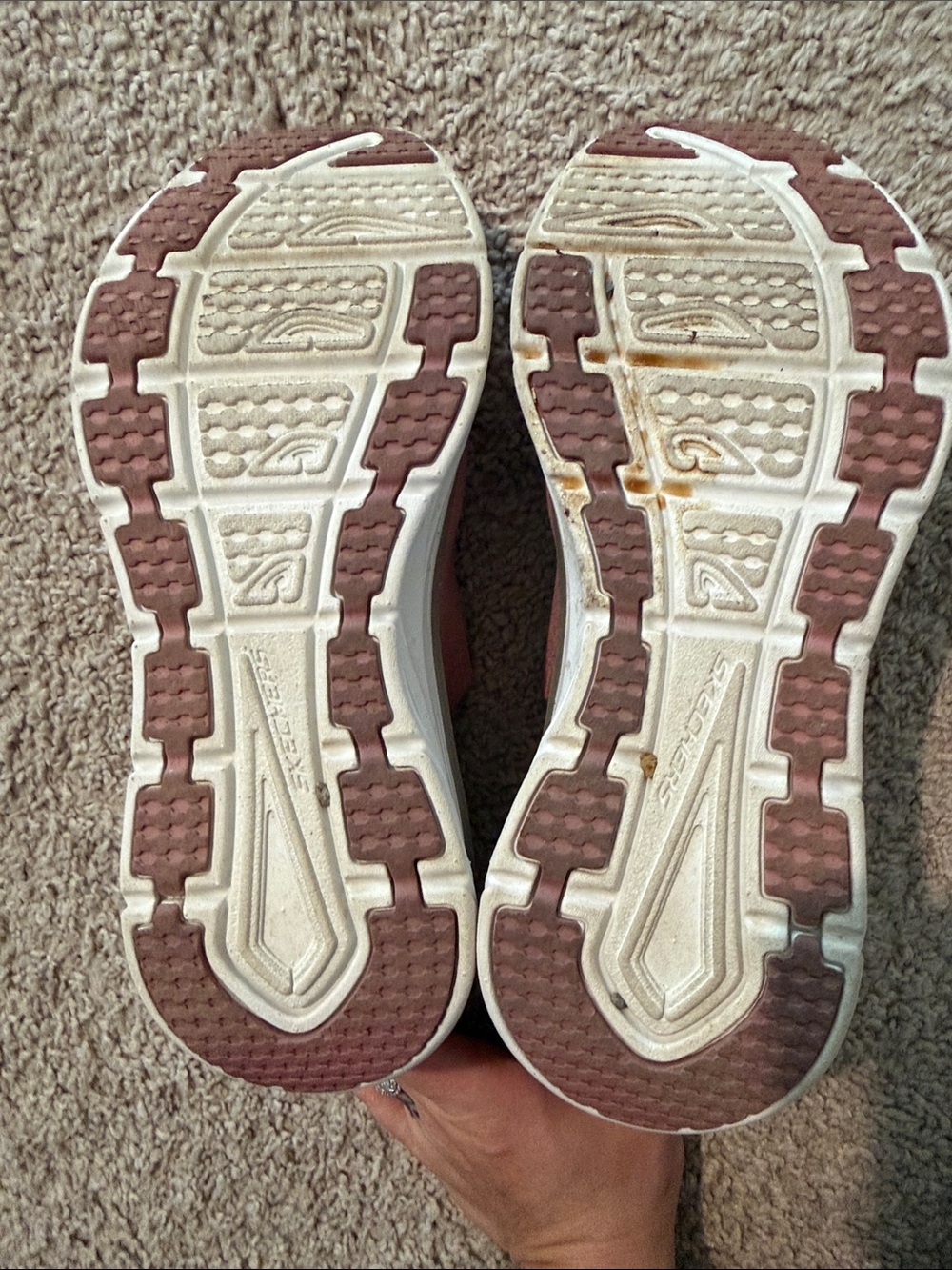 Skechers Women's Slip-On Knit Sneakers in Dusty Pink - Picture 4 of 5